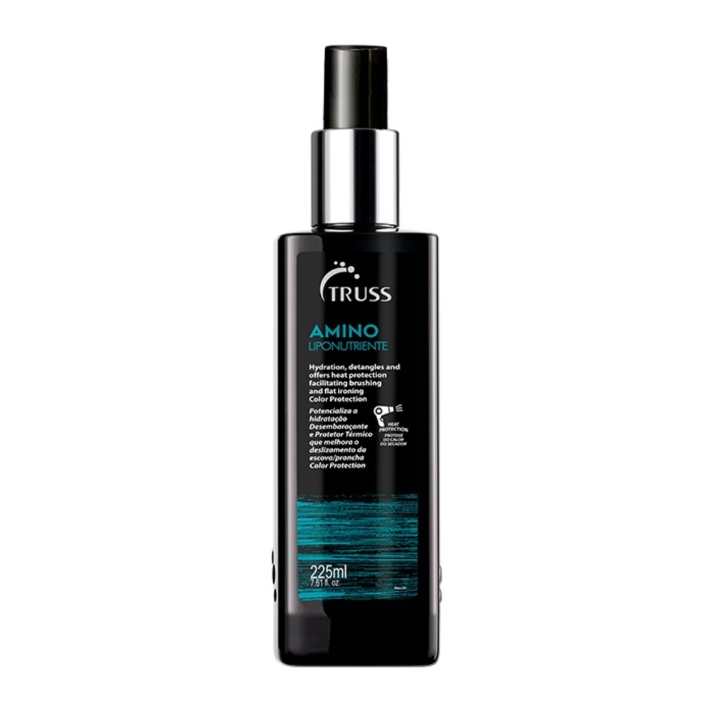 TRUSS Amino Liponutriente Hair Treatment Spray - Black with Teal Accent